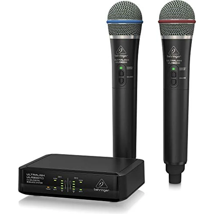 Behringer ULM302MIC, Wireless Dual-Channel Mikrofon-Set mit 2 Handmikrofonen, schwarz – Bild 3