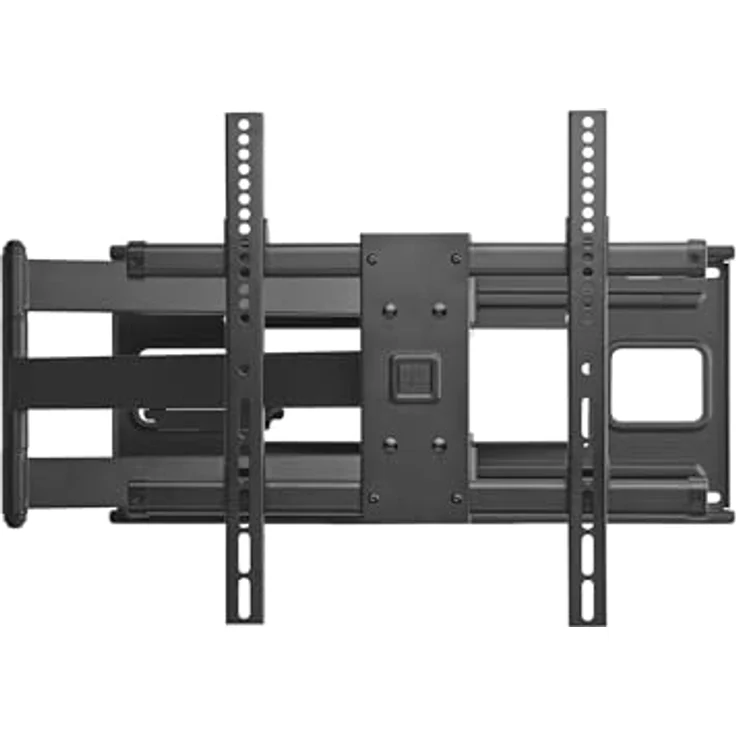 One For All voll bewegliche TV-Wandhalterung (WM4453), geeignet für 32-77 Zoll Fernseher, 180° Schwenkwinkel, 20° Neigungswinkel, 101,5 cm Abstand zur Wand, inkl. Kabelmanagementsystem - schwarz – Bild 2