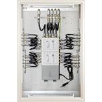 FMP 516 SL Multischalter-Paneel | Multischalter-Multiswitch 16 Teilnehmer, ein Satellit, komplett vormontiert auf Montageplatte mit Erdung-Potentialausgleich-Überspannungsschutz, EN-VDE-konform