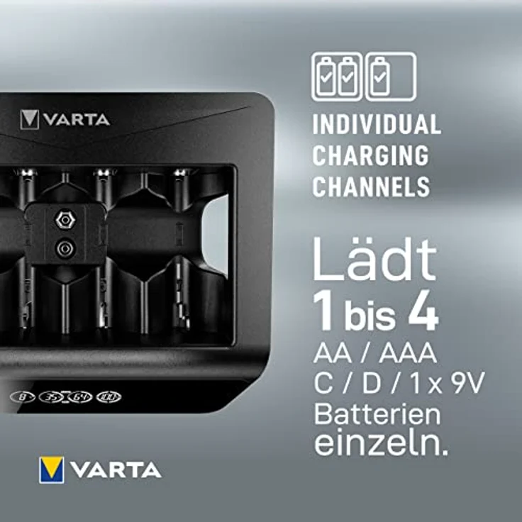 Varta LCD Universal Charger+ Ladegeräte 57688 für Ni-MH Akkus – Bild 6