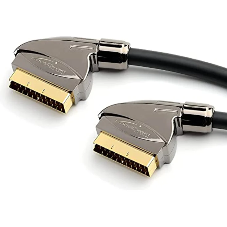 KabelDirekt - SCART Kabel - 3m - (21 Polig, mehrfach geschirmt, Präzisionsstecker, Full HD) - PRO Series – Bild 7