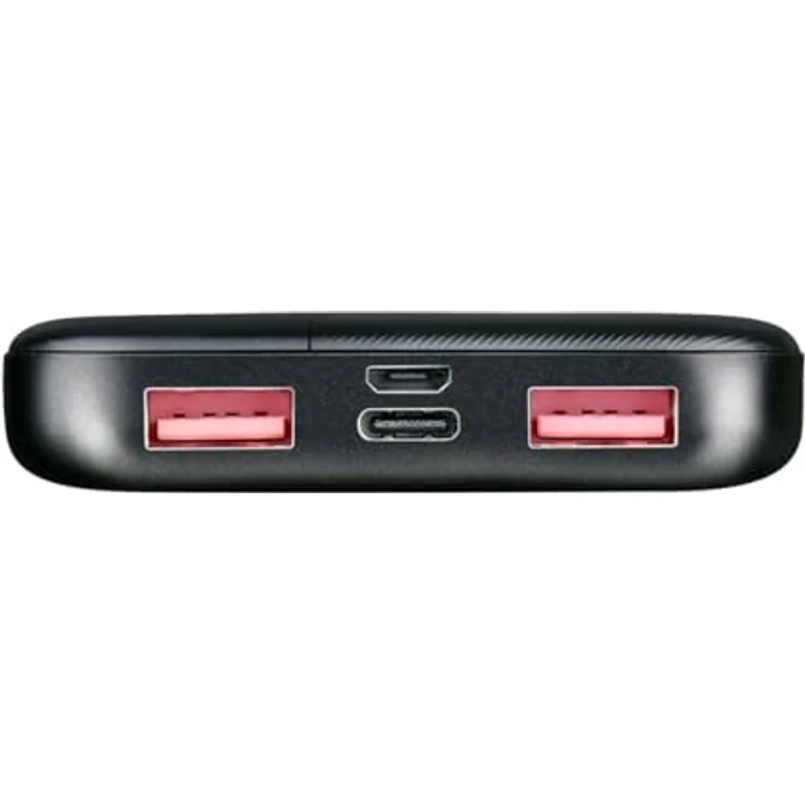 Grundig Powerbank 10000 mAh – Externer Akku mit USB und USB-C – Tragbare Ladestation in Schwarz – Bild 2
