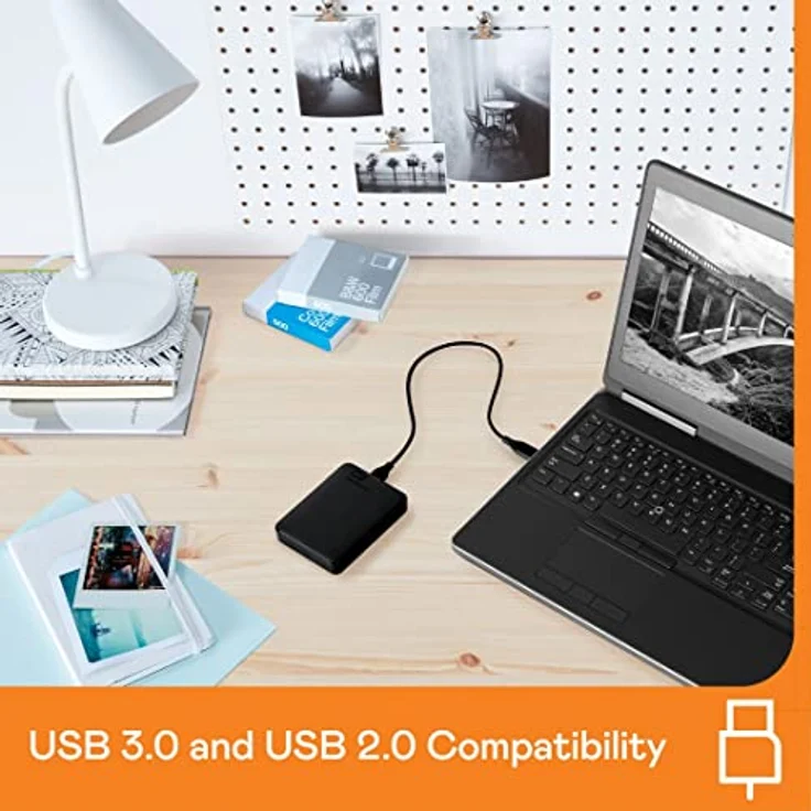 WD Elements Portable externe Festplatte 2 TB (mobiler Speicher, USB 3.0-Schnittstelle, Plug-and-Play, für Windows formatiert) Schwarz – Bild 3