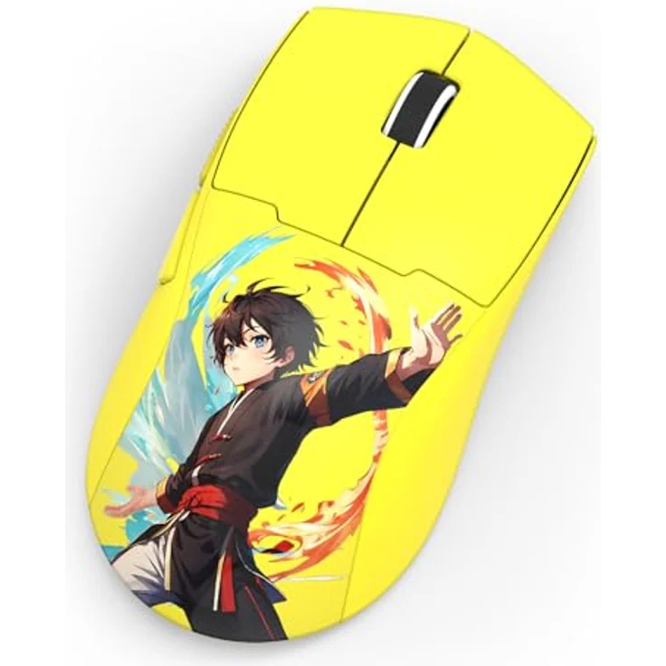 Redragon M918-AKB-PRO K1NG PRO MAX, Kabelgebundene Gaming-Maus mit 26.000 DPI, ergonomischem Design und Anime-inspiriertem Muster, Mehrfarbig – Bild 5