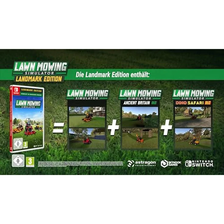 Astragon Lawn Mowing Simulator – Landmark Edition [Nintendo Switch], detailgetreues Mähen in der britischen Provinz - Preisvergleich – Bild 2
