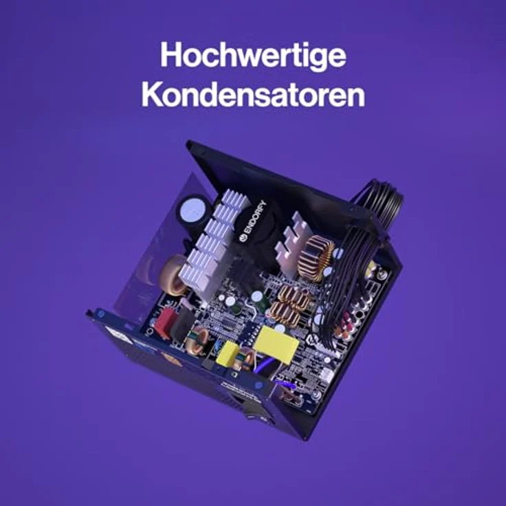 ENDORFY Vero L6 650W, ATX 3.1 Computer Netzteil, 80 Plus® Bronze, Cybenetics Silver-zertifiziert, leiser Stratus 120 mm-Lüfter, kompaktes Gehäuse, hochwertige Kondensatoren – Bild 4