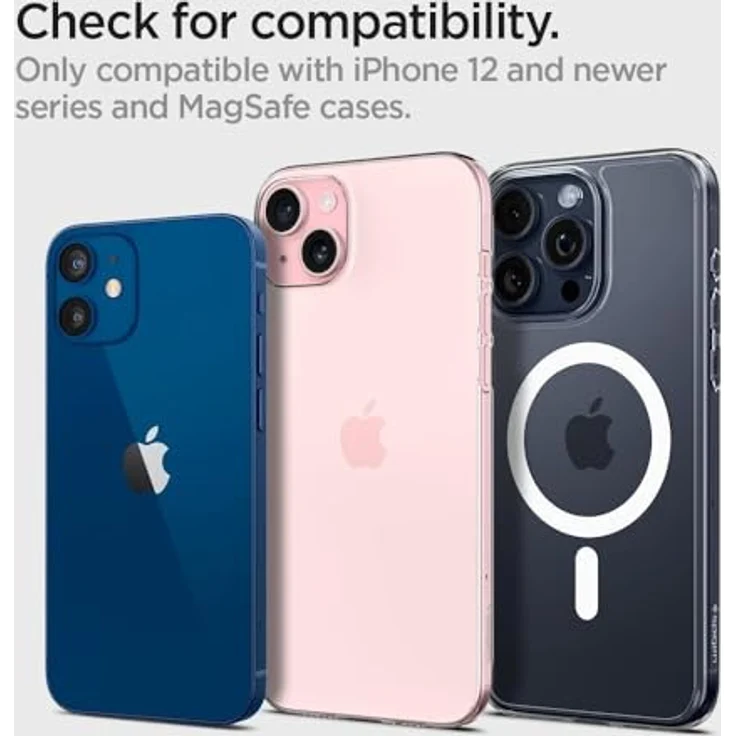 Spigen OneTap Pro 3, Magnetische Autohalterung mit 15W Wireless Ladegerät für MagSafe, Schwarz – Bild 2