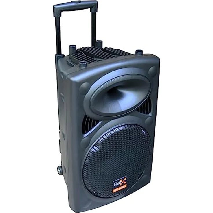 E-Lektron EL30-M 700W Mobile PA Sound Anlage Akku-MP3-USB-SD inkl. Funkmikrofone Soundsystem - EL812660, Bluetooth-Lautsprecher mit integriertem Verstärker, 2-Wege Bassreflex-Technologie, BLUETOOTH 5.0 TWS-Empfänger, FM-Radio, inkl. 2 Funkmikrofone, stabiles ABS-Kunststoffgehäuse - Schwarz – Bild 13
