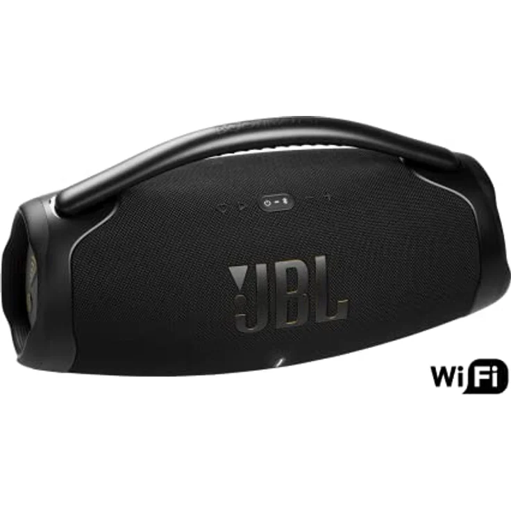 JBL Boombox 3 Wifi – Kabelloser Lautsprecher mit Bluetooth und Wifi – Kompatibel mit der JBL One App – 24 Stunden Wiedergabezeit – Wasser- und staubdicht – Integrierte Powerbank – Schwarz – Bild 2