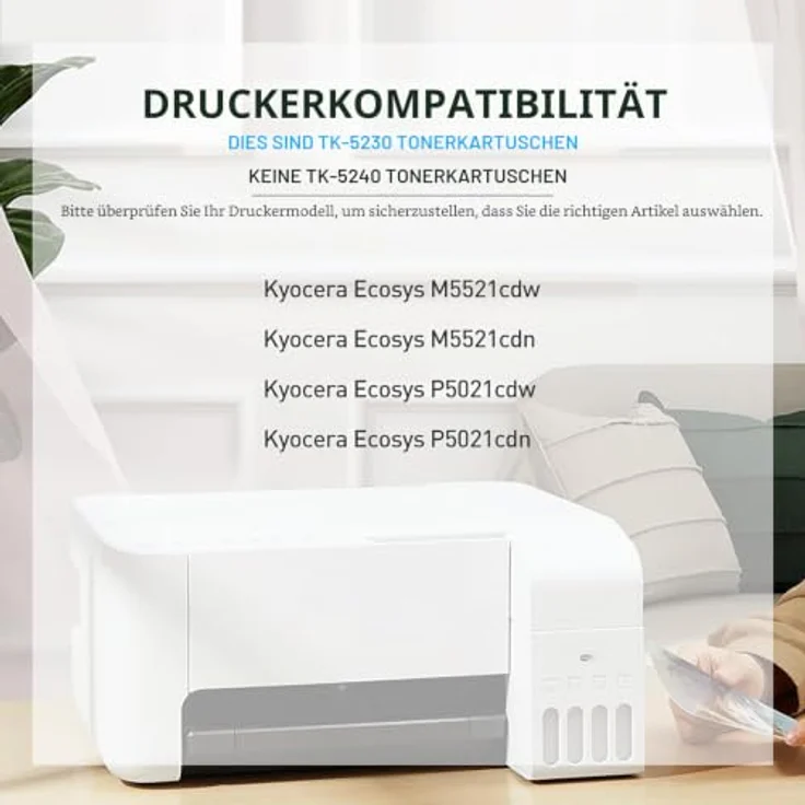 BAISINE TK-5230K Toner Kompatibel für Kyocera, Schwarz, 2er Pack, 2.600 Seitenleistung – Bild 2