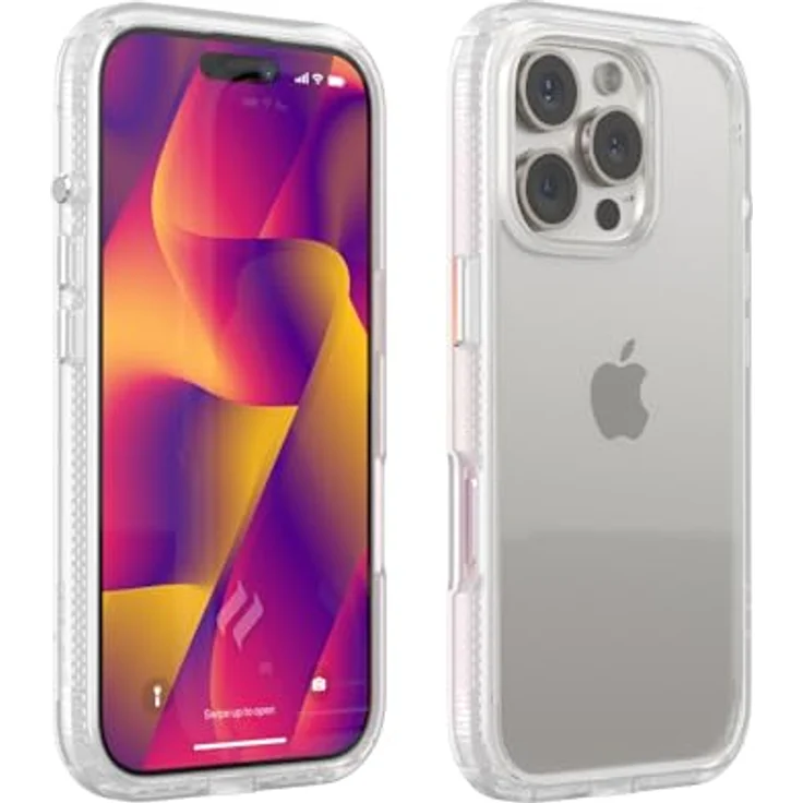 Catalyst Influence iPhone 16 Pro Hülle – Durchsichtige, sturzfeste Hülle mit erhöhten Kanten, Kameraschutz und rutschfestem Griff – Transparent – Bild 1
