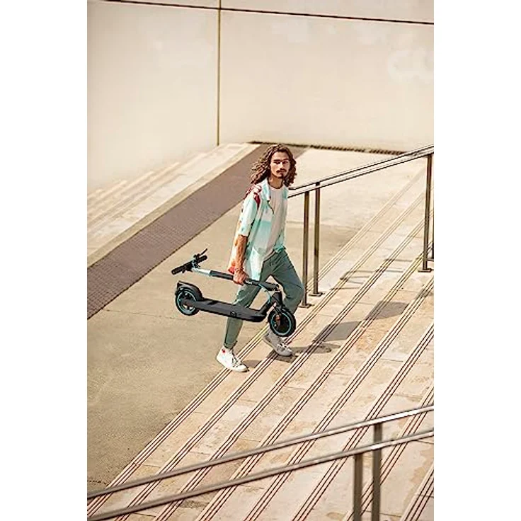 Odys E-Scooter (20 km/h, 25 km), schwarz, Aluminium, 9 Zoll Luftreifen, duales Bremssystem, IP55 – Bild 15