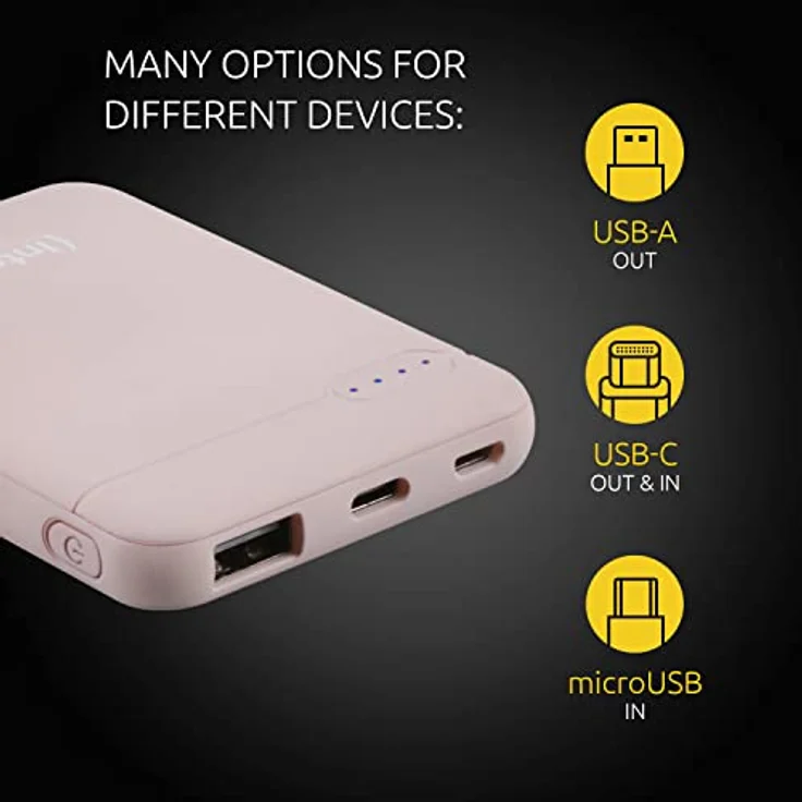 Intenso 7313523 Powerbank XS 5000, externes Ladegerät (5000mAh,geeignetfürSmartphone/TabletPC/MP3Player/Digitalkamera)Rosé – Bild 2