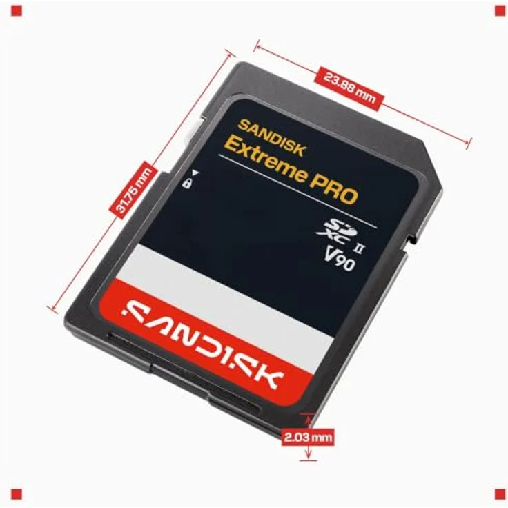 SanDisk SDXC Extreme PRO, UHS-II V90, 128 GB, bis zu 310 MB/s Schreibgeschwindigkeit – Bild 8