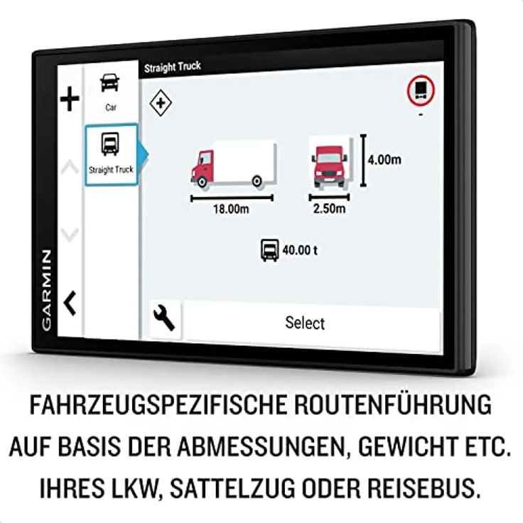 Garmin dēzl LGV 610 EU – LKW-Navigationsgerät mit 6“ Farbdisplay, vorinstallierten Karten für 46 Länder, fahrzeugspezifischem Routing und Echtzeitdiensten – Bild 3