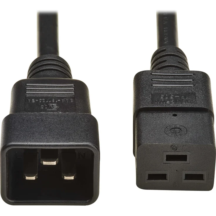 Eaton POWER CABLE C20 TO C19 H05VV-F, Verlängerungskabel 2 m, 16 A, AC 250 V, schwarz