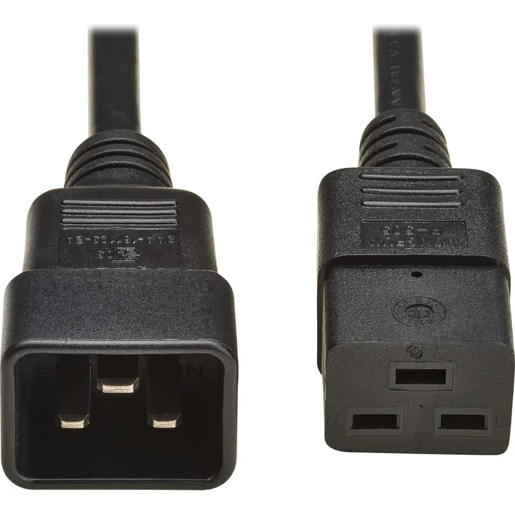 Eaton POWER CABLE C20 TO C19 H05VV-F, Verlängerungskabel 2 m, 16 A, AC 250 V, schwarz