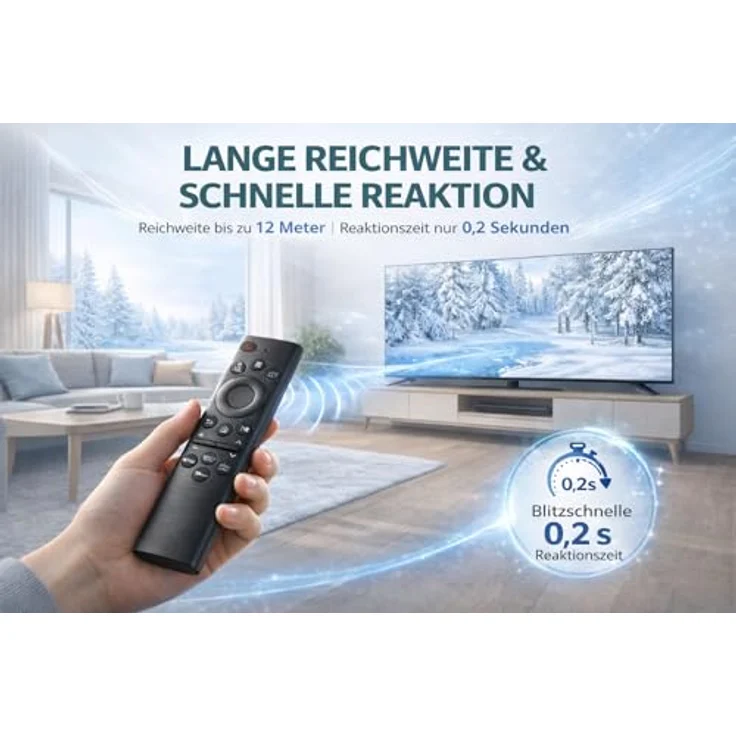 Mycotech Fernbedienung für Samsung Smart TV, Ersatzmodell BN59-01385A, sofort einsatzbereit, verbessert Signalübertragung, direktwahltasten für Netflix und mehr – Bild 5