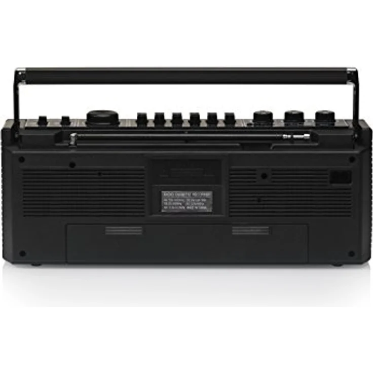 Ricatech PR 1980 Ghetto Blaster Boombox, Kassetten--Kassettenrekorder, AM-FM-SW 3-Band-Radio, Zwei 8-Watt-X-Bass-Lautsprecher, Sprachaufzeichnung mit Aufnahmemikrofon, Kopfhöreranschluss – Bild 9