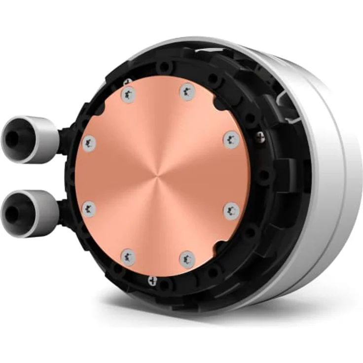 NZXT Kraken X53 RGB 240mm - RL-KRX53-RW - AIO RGB CPU Liquid Cooler - Rotating Infinity Mirror Design - Powered By CAM V4 - RGB Connector - Aer RGB V2 120mm Radiator Fans (2 Included) - White - Preisvergleich – Bild 5