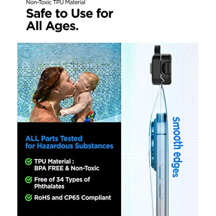 Spigen Aqua Shield wasserdichte Handyhülle Schwimmend [2 Stück] IPX8 Wasserfeste Handytasche Unterwasser Hülle Kompatibel mit iPhone, Galaxy, Xiaomi, Google Smartphones -Weiß – Bild 3