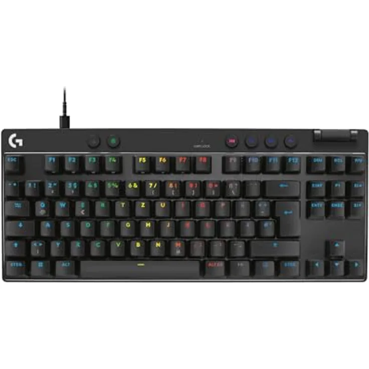 Logitech G PRO X TKL Rapid Tenkeyless Gaming Tastatur - Magnetische Analogschalter, Rapid Trigger-Modus, anpassbare RGB-Beleuchtung, DEU QWERTZ, Schwarz