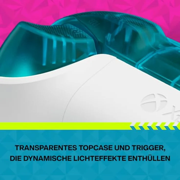Xbox Wireless Controller – Forza Horizon 6 Limited Edition, pink-schwarzer Grip, mehrfarbige ABXY-Tasten, transparentes Topcase, kompatibel mit Series X|S, One, PCs und cloudfähigen Geräten – Bild 4