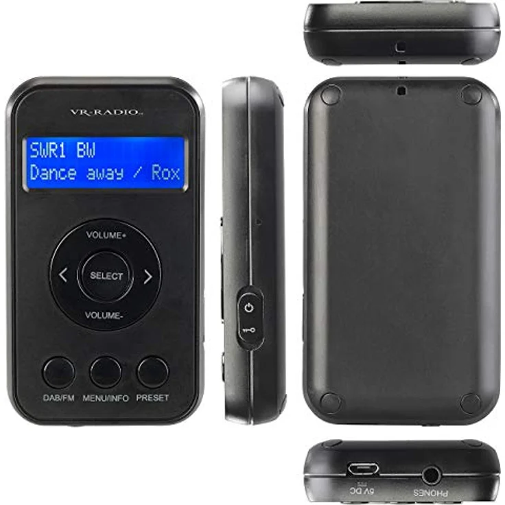 VR-Radio DAB Radio Kopfhörer Digitales Taschenradio mit DAB+/FM – Bild 6