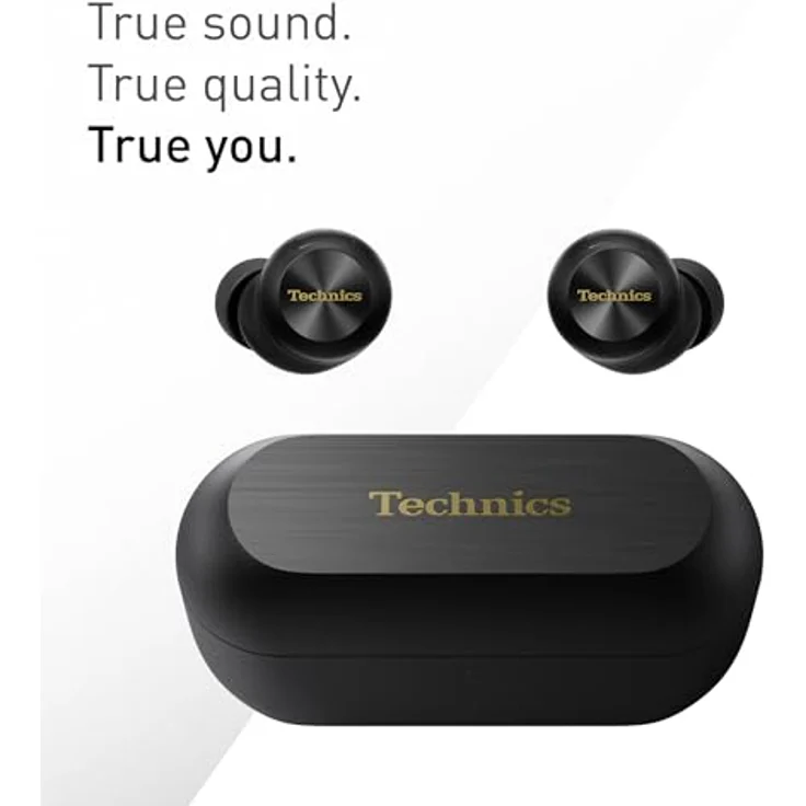 Technics EAH-AZ100-K Kabellose Ohrhörer mit Geräuschunterdrückung, 10mm Magnetic Fluid Driver, Multipoint-Bluetooth, Voice Focus AI, Bequeme In-Ear-Kopfhörer, Schwarz – Bild 2