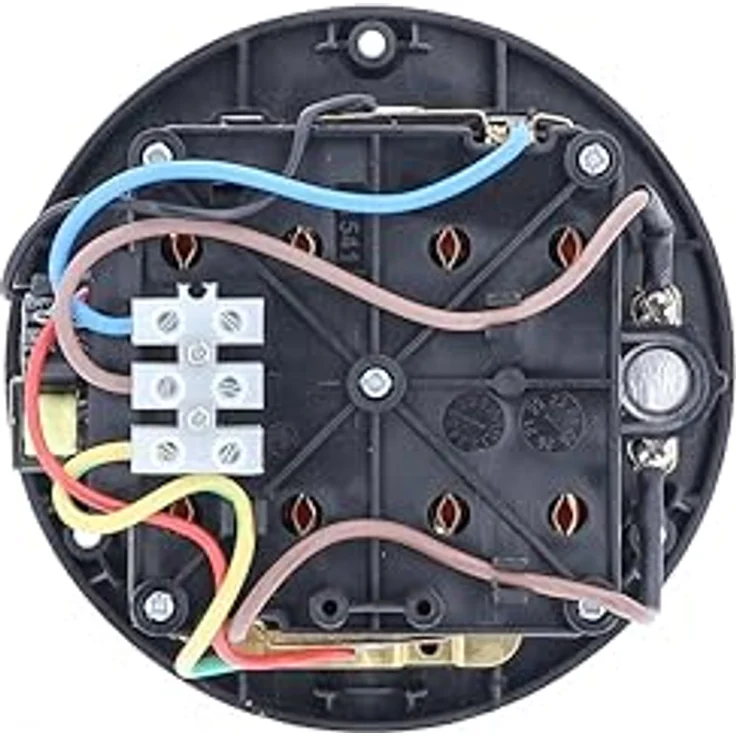 as - Schwabe 4-fach-Steckdoseneinsatz für Kabeltrommeln 230V/16A mit USB-Ausgang 5V/2,1A, Thermoschutzschalter, IP20, Schwarz – Bild 4