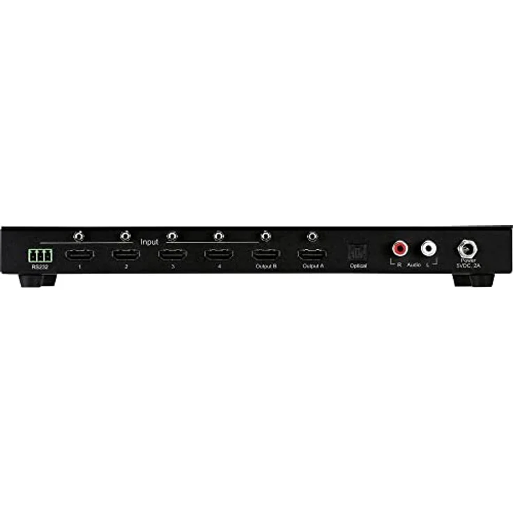 SpeaKa Professional 4x2 Port HDMI-Switch mit Audio-Ports 3840 x 2160 Megapixel Schwarz – Bild 4