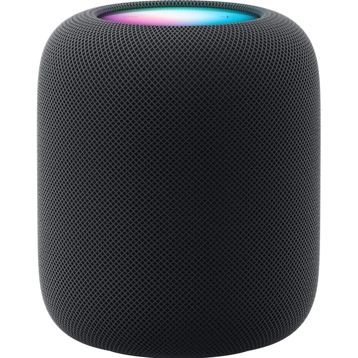 Apple HomePod 2nd Gen., Smart Speaker mit Apple Siri, vier Mikrofonen und räumlichem Klang, Schwarz