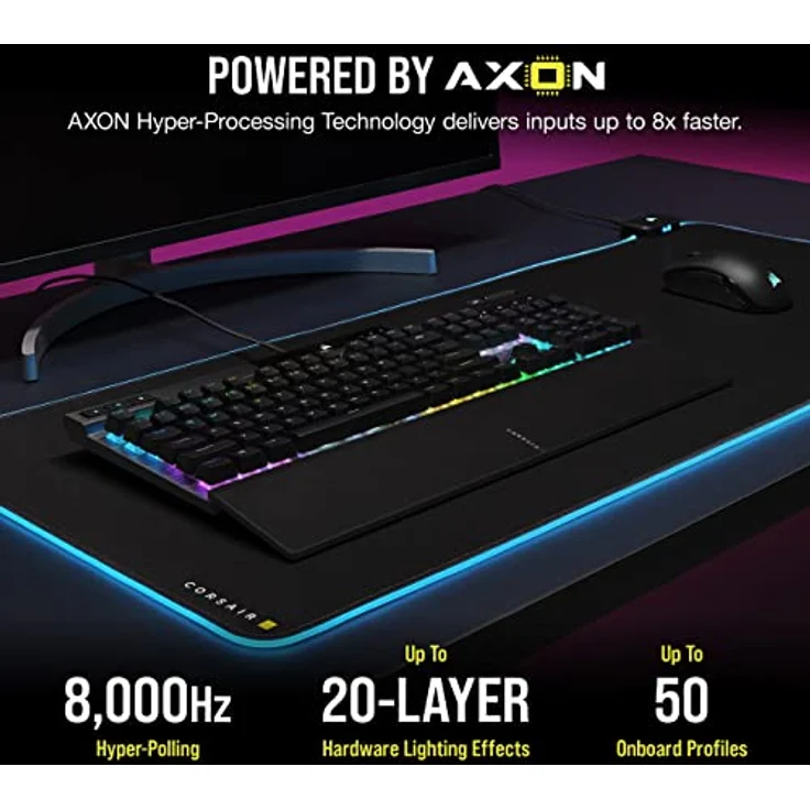 Corsair K70 RGB PRO Mechanical Gaming Keyboard, Backlit RGB LED, Cherry MX Red Keyswitches, Schwarz – Bild 4