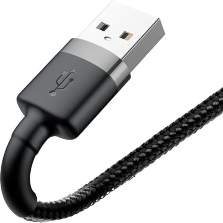 Baseus Cafule Cable - USB to Lightning Cable, 1.5 A, 2 M (Grey-Black) – Bild 4