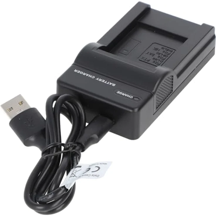 AccuCell USB Ladegerät kompatibel für Nikon EN-EL19, Pentax D-LI88 und Sanyo DB-L80, kompakt und leistungsstark – Bild 2