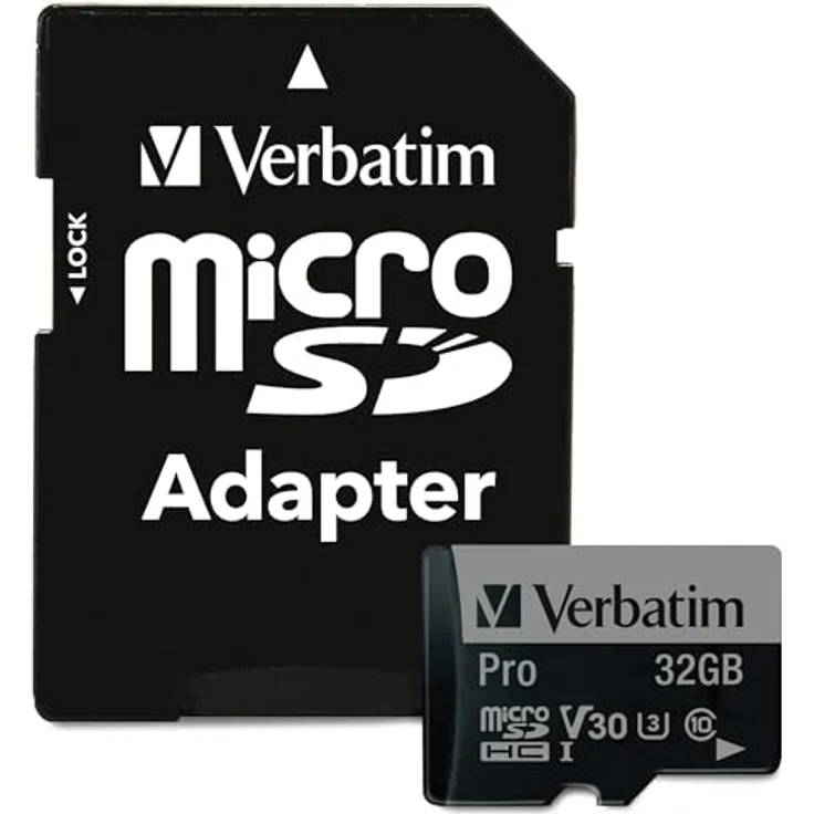 Verbatim Pro U3 Micro-SDHC-Karte 32GB - SD-Karte - Geeignet für 4K-Videoaufnahmen - Wasser- und stoßfest - schwarz – Bild 3