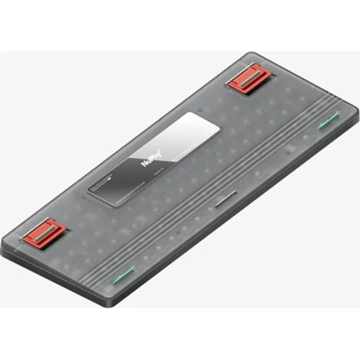 nuphy Air96 v2 Mechanische Tastatur QMK/VIA, 96% Low Profile Kabellose Tastatur, Bluetooth 5.1, 2.4GHz und Kabelverbindung, Kompatibel mit Windows und Mac OS Systemen - Lunar Gray Switch Cowberry – Bild 2