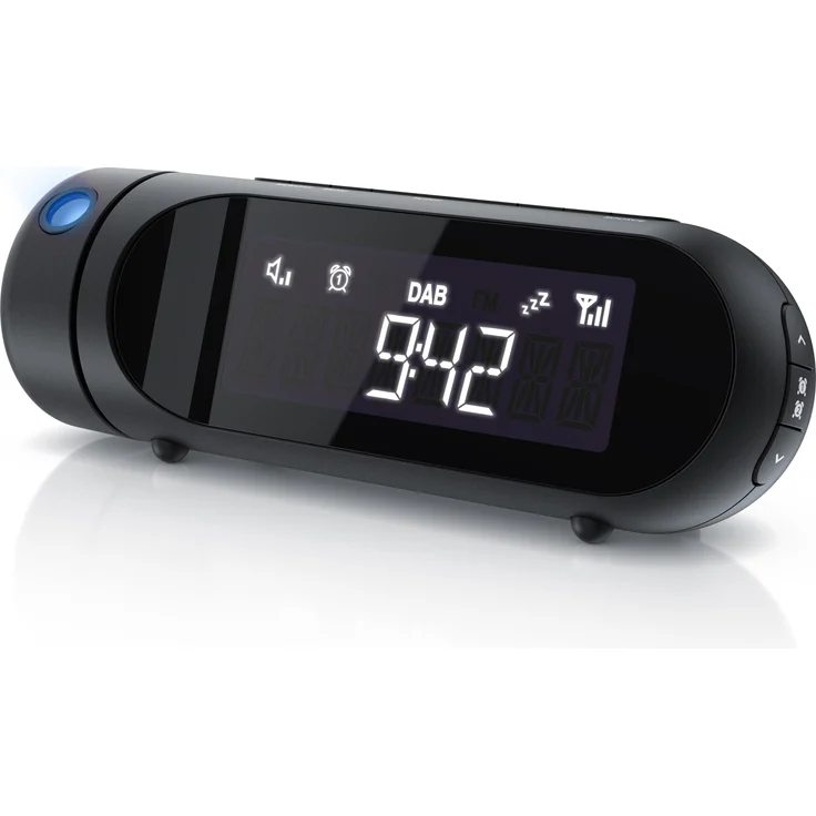 Bearware Radiowecker mit Projektion (DAB, DAB+), Radio, Schwarz