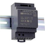 MEAN WELL DDR-60G-24, DC/DC-Wandler für Schiene (DIN), 24V/DC, 2.5A, 60W, kompakte Bauform