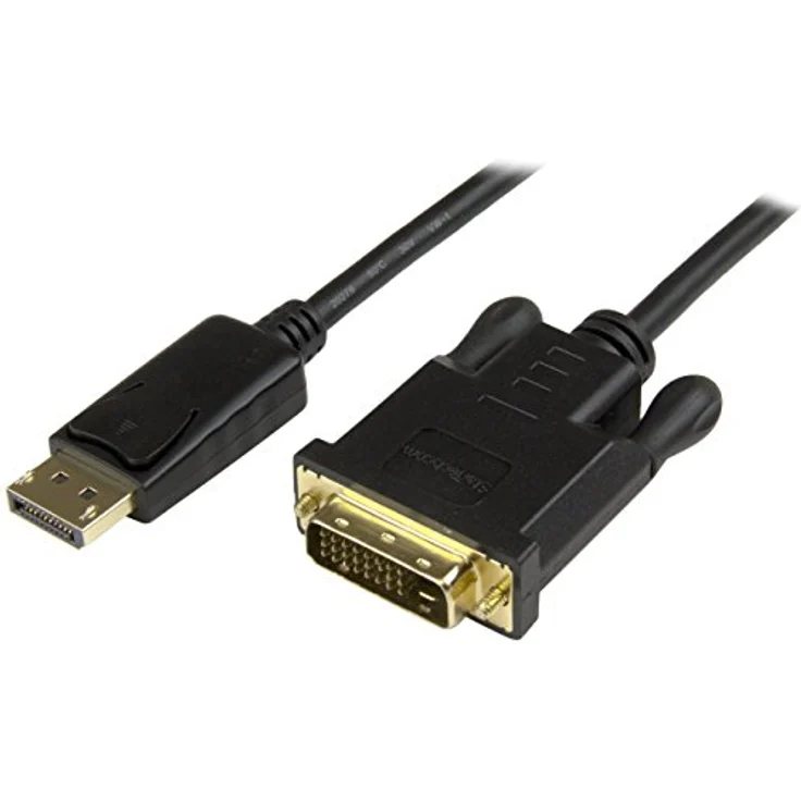 StarTech.com DisplayPort to DVI Converter Cable - DP to DVI adapter - Videokabel - DisplayPort (M) - DVI-D (M) - 91,4 cm (DisplayPort++) - Schwarz (DP2DVI2MM3) – Bild 2