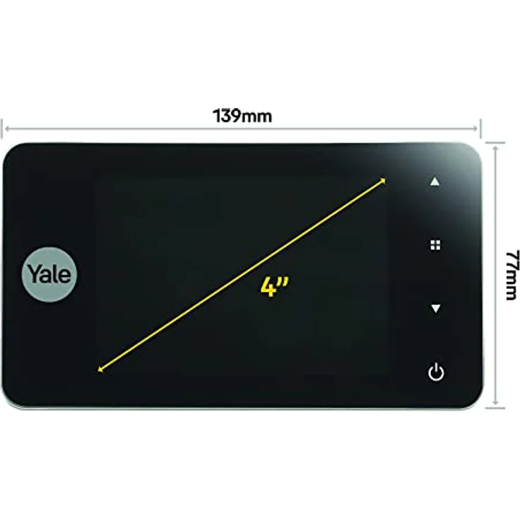 Yale DDV 500 - Digitaler Türspion, Silber, DDV 4500 mit Live-Ansicht und Nachtsicht – Bild 2