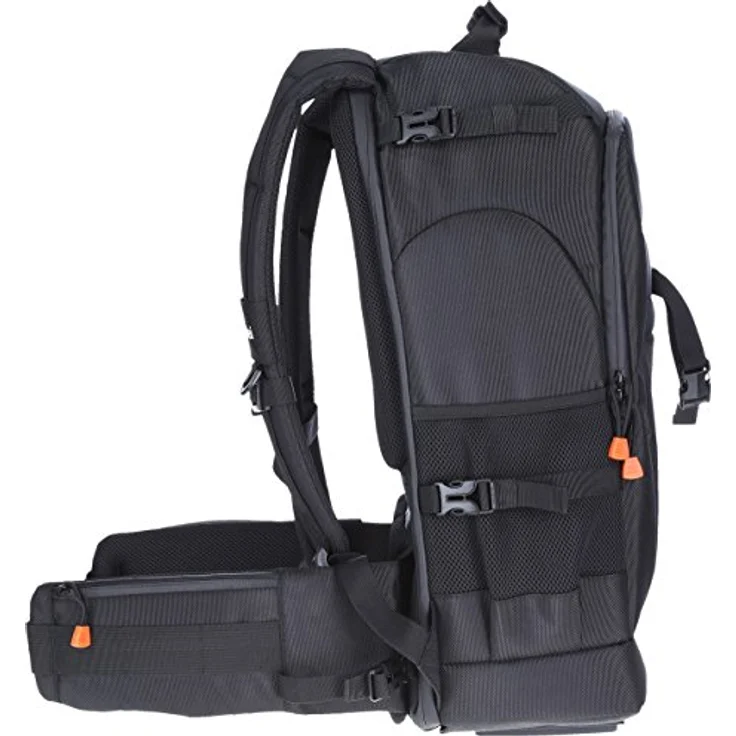 Rollei Fotoliner Fotorucksack L I großer Kamerarucksack I Daypack I inkl. Laptop-Fach,Regenschutz und Handgepäck tauglichen Maßen I Schwarz – Bild 6