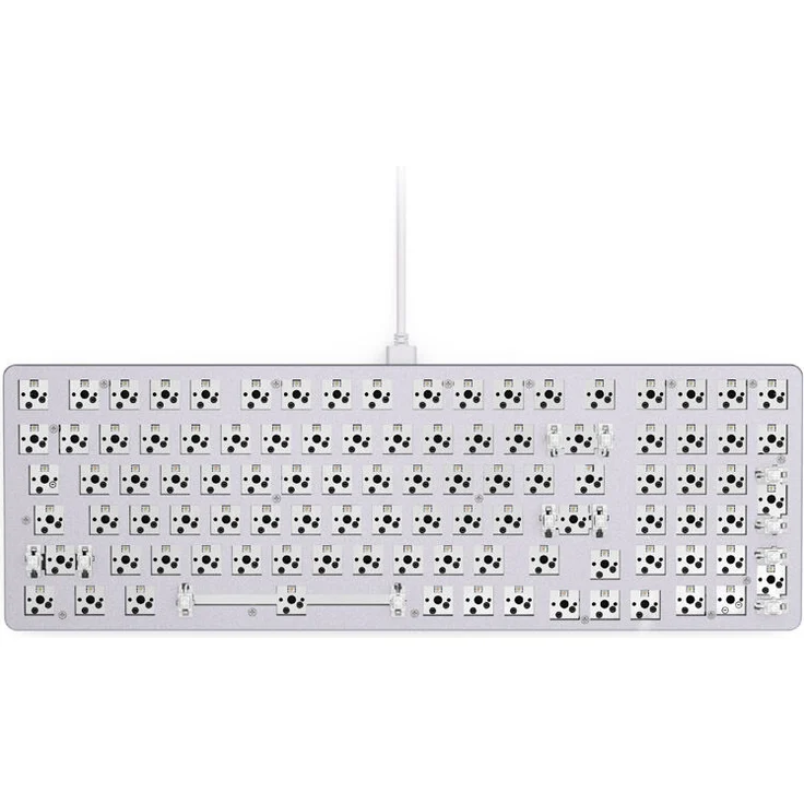Glorious GMMK 2 Full-Size Gaming-Tastatur, Mechanisch, Barebone, ANSI-Layout, weiß – Bild 1