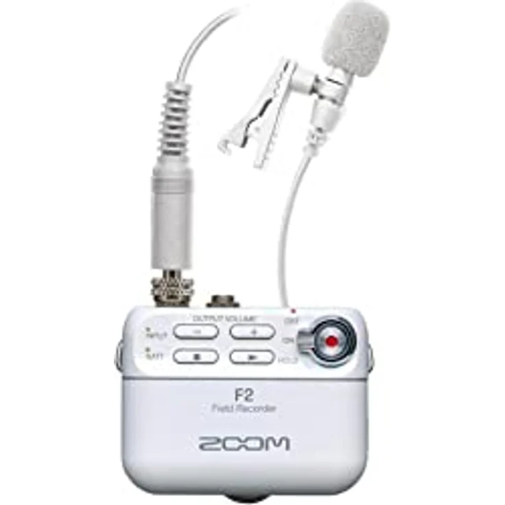 Zoom F2 White Field Recorder und Lavalier Mikrofon – Bild 5