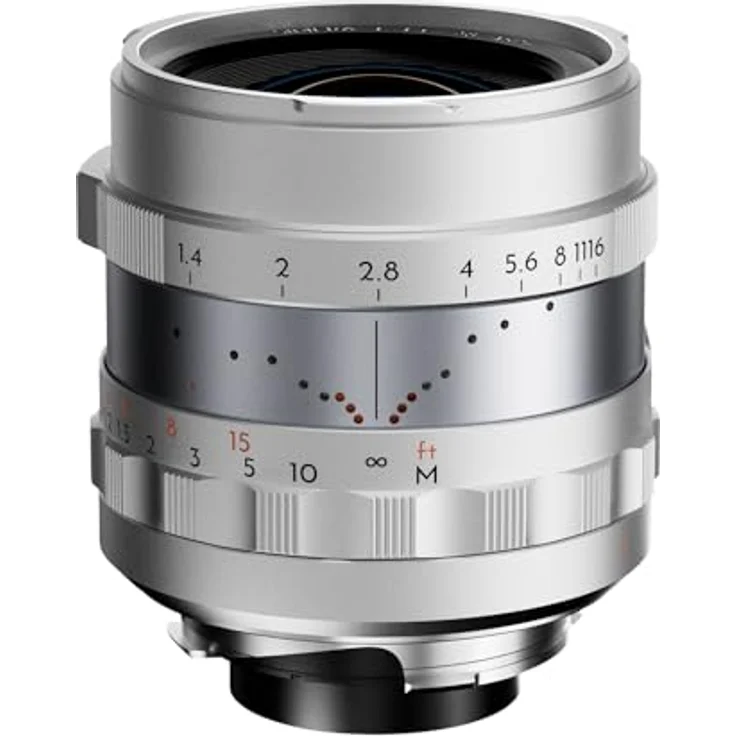 THYPOCH Simera 35mm f1.4 ASPH. für Leica M Mount, silbernes Vollformat-Objektiv mit Blendenöffnung f1.4 und Naheinstellgrenze von 0,45 m – Bild 1