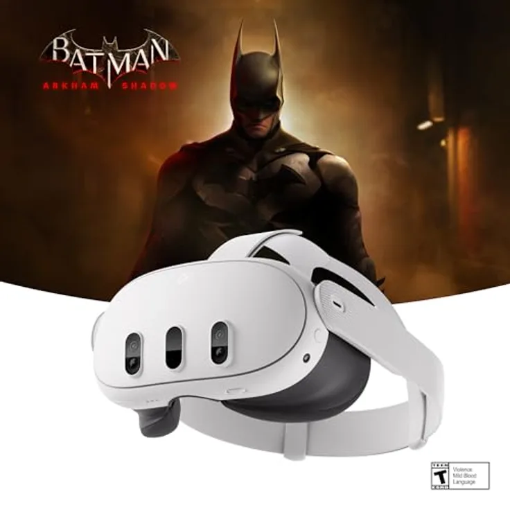 Metabo Meta Quest 3, 512GB VR Brille mit Batman: Arkham Shadow