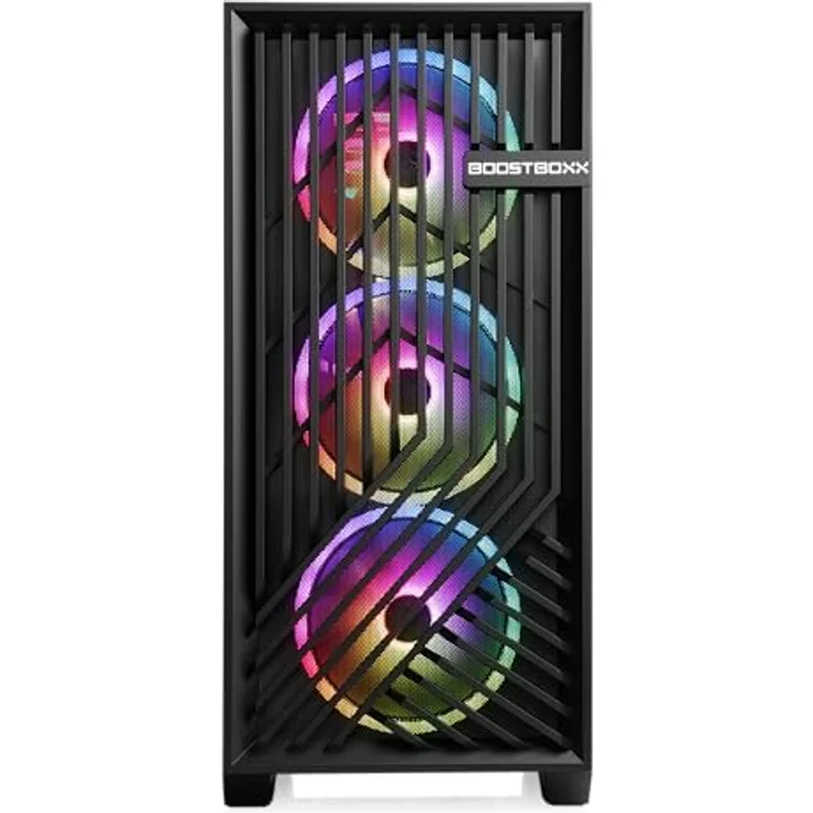 Boost Boxx Gaming PC mit Windows 11 Home, AMD Ryzen 5 7600 6X 3800 MHz, 500 GB M.2 SSD, 16 GB DDR5-RAM, AMD Radeon Graphics, Gigabyte Mainboard, USB 3.2, M10930H – Bild 4