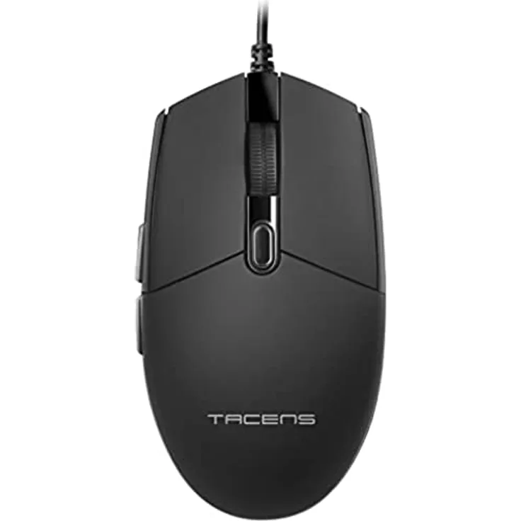 Tacens Anima AMG, Ergonomische Profi-Maus, Ultraleichtes Natürliches Design, 3200DPI, Mechanische HUANO Switches, Schwarz