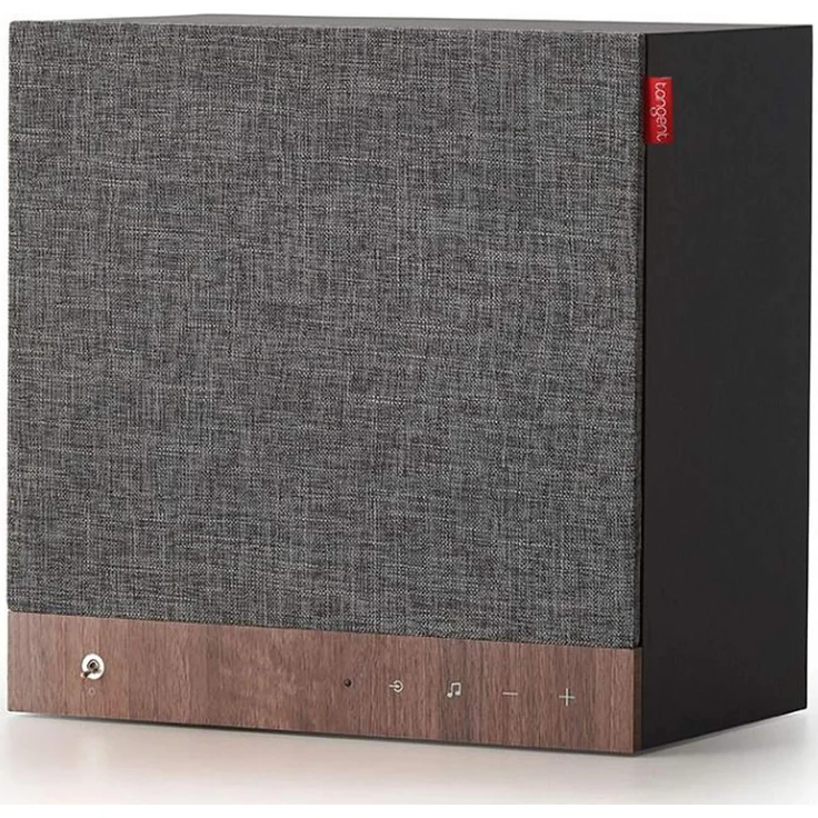 Tangent Spectrum Square, Bluetooth Lautsprecher mit 60W RMS, Austauschbare Stoffgitter in Grau und Schwarz, geeignet für IKEA Kallax
