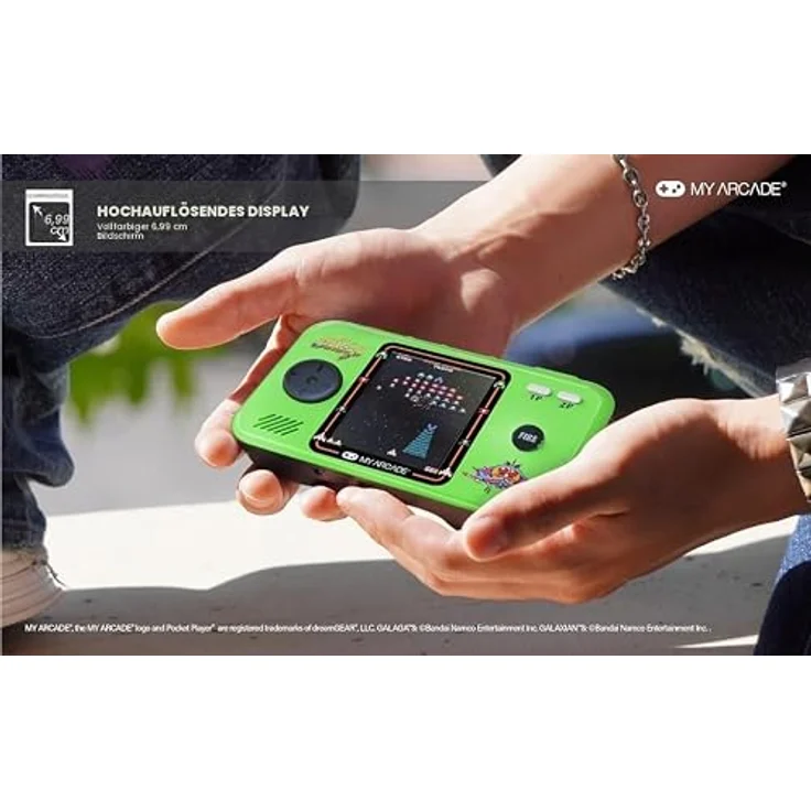 My Arcade GALAGA POCKET PLAYER PRO, Arcade-Handheld-Gaming-System mit 2.75" Hochauflösendem Display und integriertem Lautsprecher – Bild 3